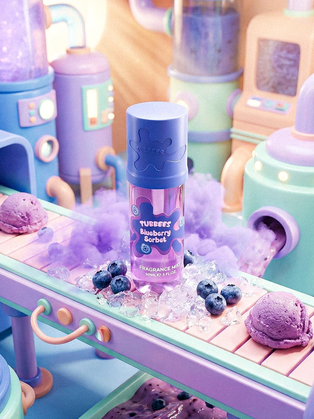 TUBBEES Body Mist - Blueberry Sorbet